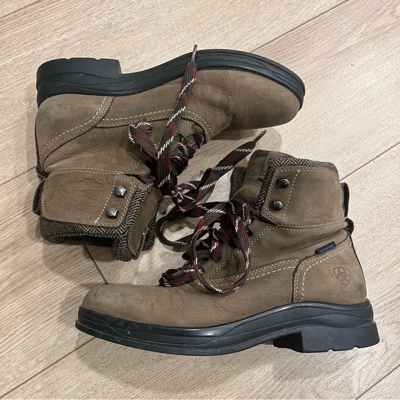 Ariat Women’s Brown Harper Waterproof Boot Lace Up Leather Size 8.5 - Picture 4 of 11